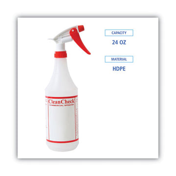 Boardwalk® Trigger Spray Bottle, 32 Oz, Clear-red, Hdpe, 3-pack freeshipping - TVN Wholesale